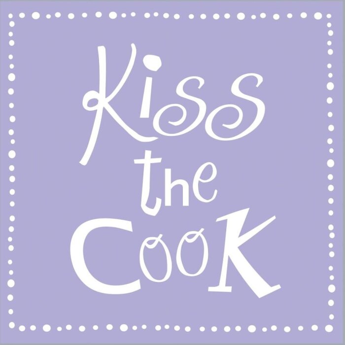 Бумажные салфетки Kiss the Cook-mauve