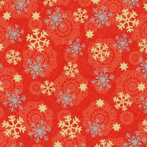 Бумажные салфетки ice star красно-золотые