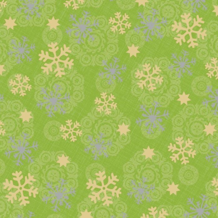 Бумажные салфетки ARTEBENE ледяная звезда-зеленый-золото