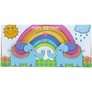 Artebene Geldumschlag Kids-Regenbogen 23x11cm