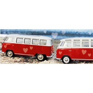 Artebene Karte Bus am Strand 21x8 cm