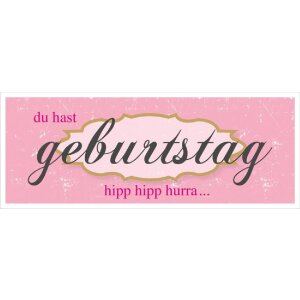 Artebene Karte Folie-zum Geburtstag ...-21x8 cm