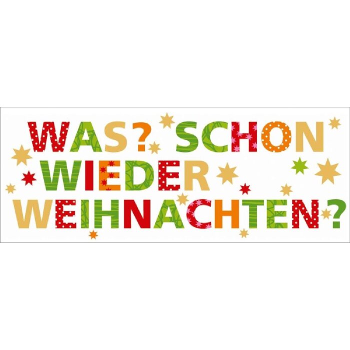Artebene Karte Folie-Schon wieder, Farbe: weiß, Größe: 10x15cm