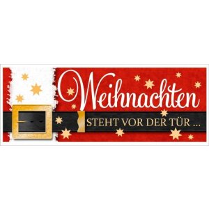 Artebene Karte Folie Weihnachten steht