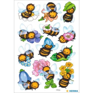 HERMA Sticker Schmucketiketten DECOR Lustige Bienen 8,4 x...