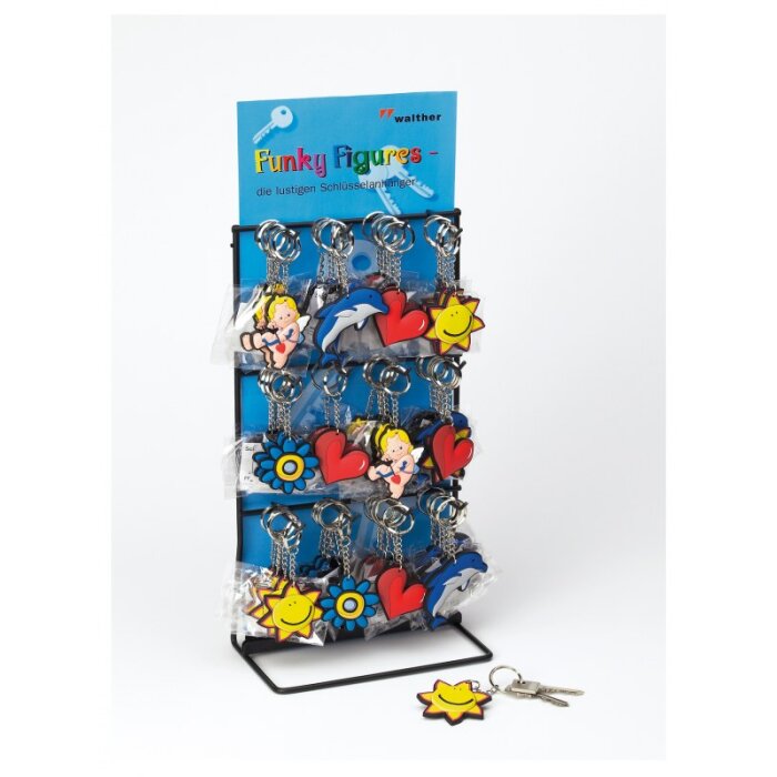 Walther Schlüsselanhänger Funky Figures witzige biegsame Kunststoff-Figuren