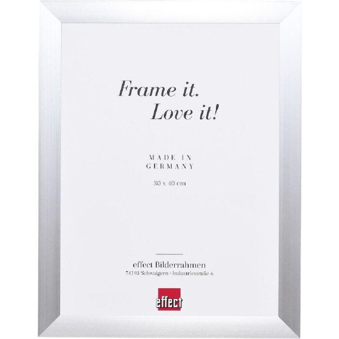 Фоторамка Effect из алюминия профиль S3 серебристая 40x60 см с Museumsglas