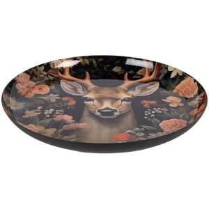 Clayre & Eef 66414 Dekorative Schale Schwarz-Braun...