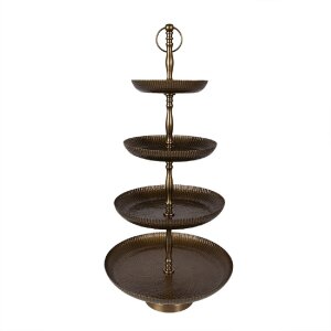 Clayre & Eef 6AL0077 Etagere Ø 37x79 cm Goldfabig