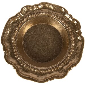 Clayre & Eef 6AL0080 Dekorative Schale Goldfarbig...