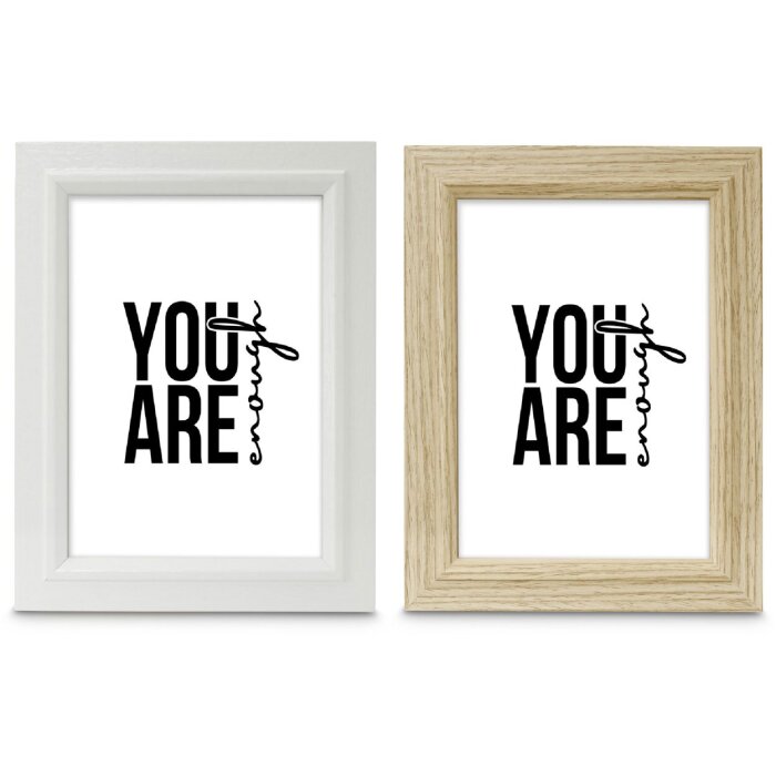 Фоторамка Hama Holzrahmen Chic белая/дуб 10x15-20x30 см с антибликовым стеклом