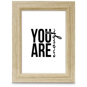 Фоторамка Hama Holzrahmen Chic белая/дуб 10x15-20x30 см с антибликовым стеклом