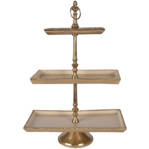 Clayre & Eef 6AL0083 Etagere 34x17x50 cm gold vier...