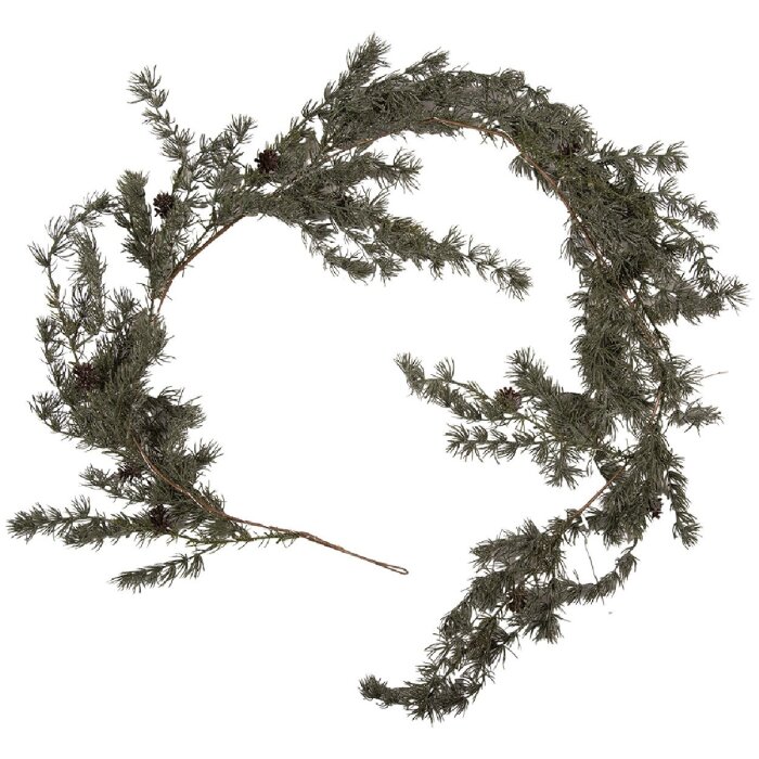 Clayre & Eef Гирлянда LED зеленая 20x7x180 см