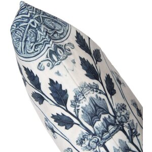 Clayre & Eef KT021.439 Kissenhülle 45x45 cm Beige mit grünen Akzenten