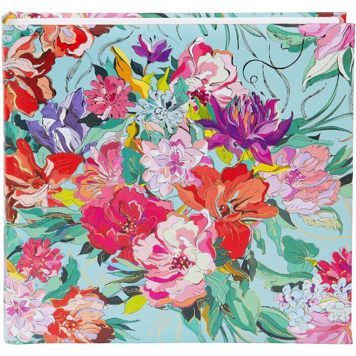 Фотоальбом Goldbuch Velvet Bloom 25x25 см с золотой гравировкой