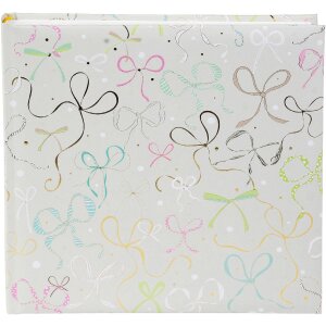 Фотоальбом Goldbuch Ribboné таупе 25x25 см с золотым тиснением и пергаментными страницами