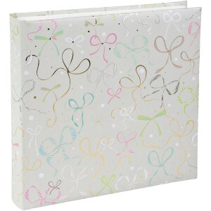 Фотоальбом Goldbuch Ribboné таупе 25x25 см с золотым тиснением и пергаментными страницами