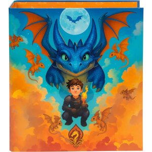 Папка Goldbuch Drachenfreund, 28x32 см, черная
