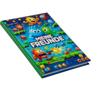 Френд-букинг Level Up! от Goldbuch — альбом для друзей формата A5, 88 страниц, водонепроницаемый принт