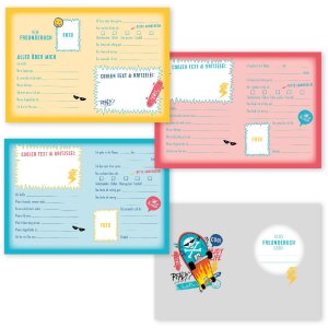 Френдебук Goldbuch. Альбом воспоминаний с темой скейтбордов, формат А5, 88 страниц