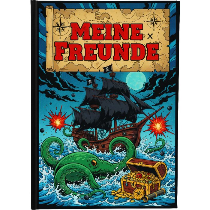 Френдебук Goldbuch Flaggschiff, формат А5, 88 иллюстрированных страниц