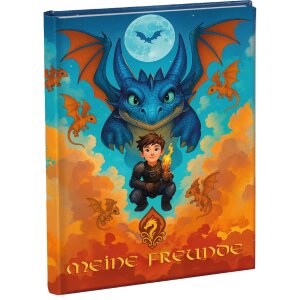 Дружеская книга Goldbuch «Дракон» 15x21 см, DIN A5, 88 иллюстрированных страниц