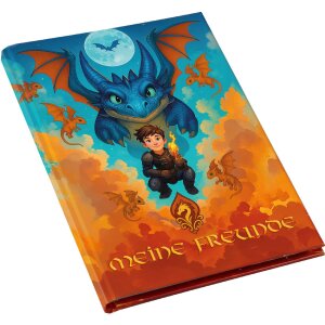 Дружеская книга Goldbuch «Дракон» 15x21 см, DIN A5, 88 иллюстрированных страниц