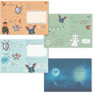 Дружеская книга Goldbuch «Дракон» 15x21 см, DIN A5, 88 иллюстрированных страниц