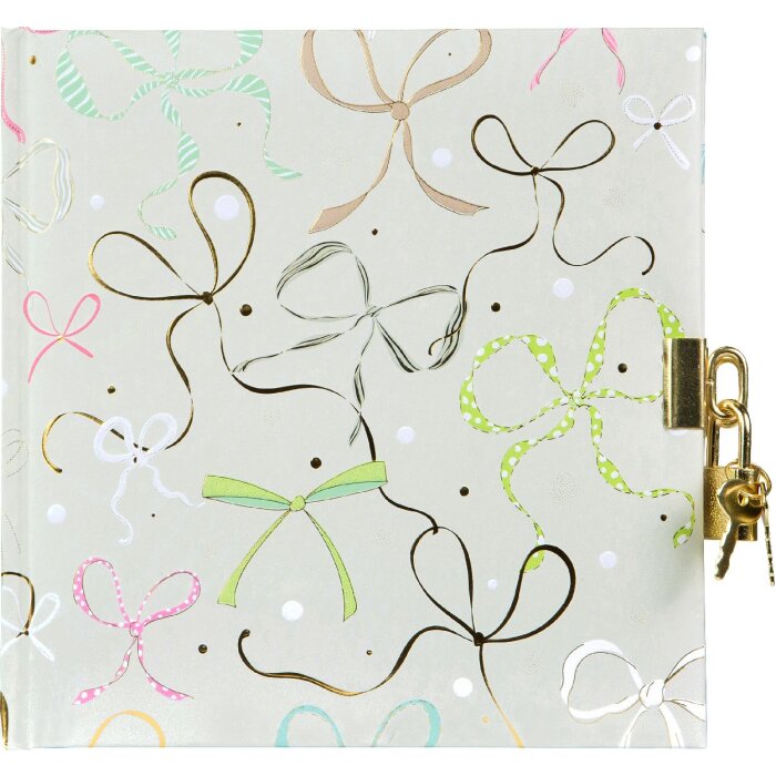 Дневник Goldbuch Ribboné mint 16,5х16,5 см с золотой гравировкой и замком