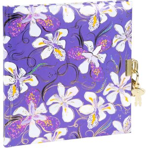 Тетрадь Goldbuch Orchid Mood purple, 16x16 см, золотая...