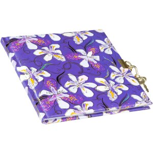 Тетрадь Goldbuch Orchid Mood purple, 16x16 см, золотая гравировка