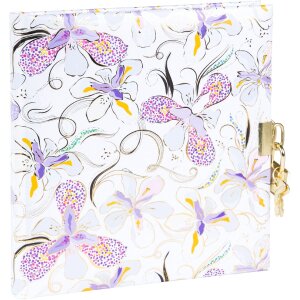 Дневник Goldbuch Orchid Mood White 16x16 см с золотым...