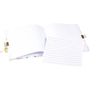 Дневник Goldbuch Orchid Mood White 16x16 см с золотым тиснением и замком