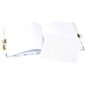 Записная книга Goldbuch Secret Garden Blue, 16,5 x 16,5 см, 96 листов, золотое тиснение