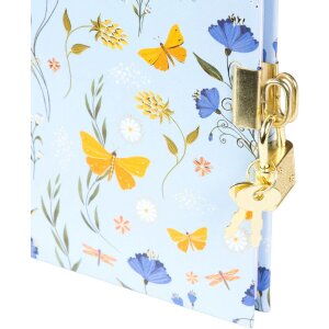 Записная книга Goldbuch Secret Garden Blue, 16,5 x 16,5 см, 96 листов, золотое тиснение