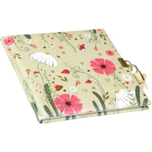 Дневник Goldbuch Secret Garden Time To Bloom, 16,5 х 16,5 см, золотой