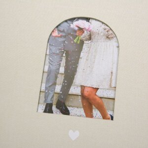 Goldbuch Gästebuch Herzensmoment Beige 24x22 cm