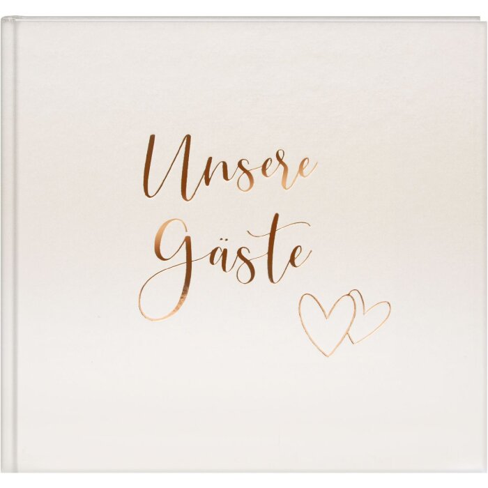 Гостевой журнал Goldbuch «Сердцебиение» 24x22 см с золотой гравировкой