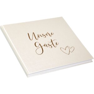 Гостевой журнал Goldbuch «Сердцебиение» 24x22 см с золотой гравировкой