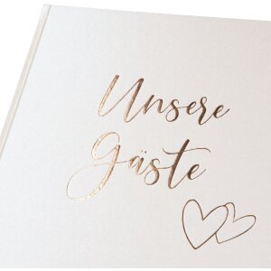 Гостевой журнал Goldbuch «Сердцебиение» 24x22 см с золотой гравировкой