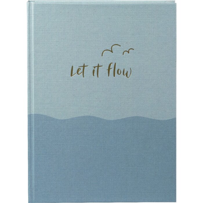 Записная книга Goldbuch «let if flow» 15x22 см, 200 листов, золотая гравировка