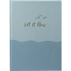 Записная книга Goldbuch «let if flow» 15x22 см, 200 листов, золотая гравировка