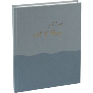 Записная книга Goldbuch «let if flow» 15x22 см, 200 листов, золотая гравировка