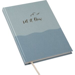 Записная книга Goldbuch «let if flow» 15x22 см, 200 листов, золотая гравировка