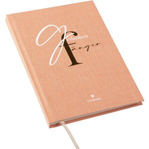 Записная книжка Goldbuch «Геданкенфänger» 15x22 см, 200 листов, льняной переплет, белый и золотой цвет