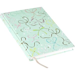 Записная книжка Goldbuch с лентой таупе 15x22 см, пружинная связка, золотое тиснение