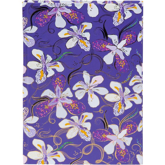 Заметки Goldbuch Orchid Mood фиолетовые 15x22 см, 200 листов, нитки
