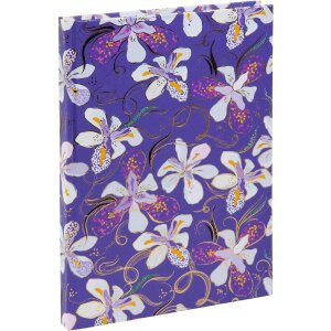 Заметки Goldbuch Orchid Mood фиолетовые 15x22 см, 200 листов, нитки
