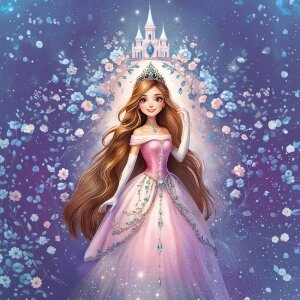 Тюльпанная сумка Goldbuch Принцесса Сияние звезд 35x11 см